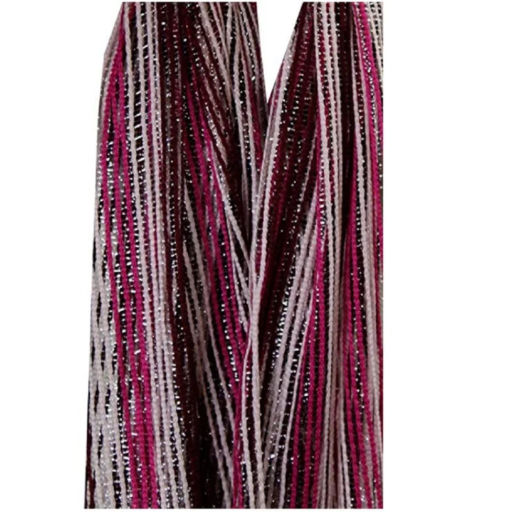 Collection Xiix Multi Stripe Metallic Net Wrap